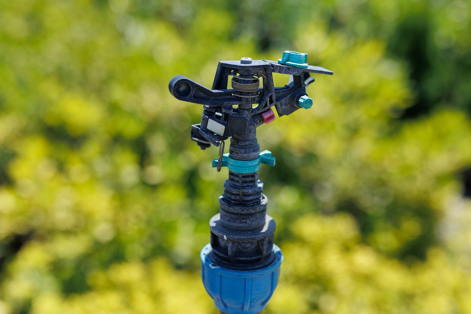 Garden irrigation system or watering sprinkler.